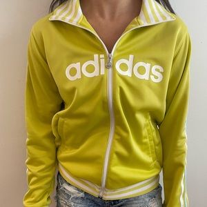 Vintage Yellow Adidas Track Jacket